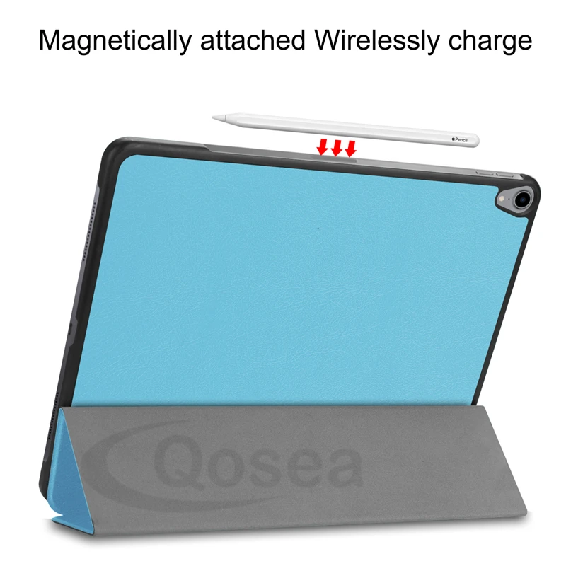 Qosea для Apple iPad Pro 12,9 из искусственной кожи смарт-чехол с подставкой для Apple iPad Pro 12,9 Tablet средство защиты ПК стенд крышка
