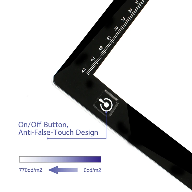 HUION LA3 Портативный USB светодиодный светильник для трассировки с регулируемой яркостью Tatto светильник Pad
