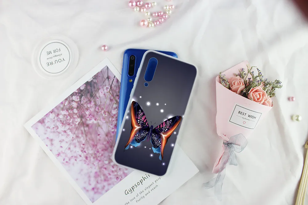 Чехол для телефона MLLSE Blue Butterfly Xiaomi MI 9 8 A2 Lite SE A1 pocophone 6 6X 5X MAX 3 mi10|Бамперы| |