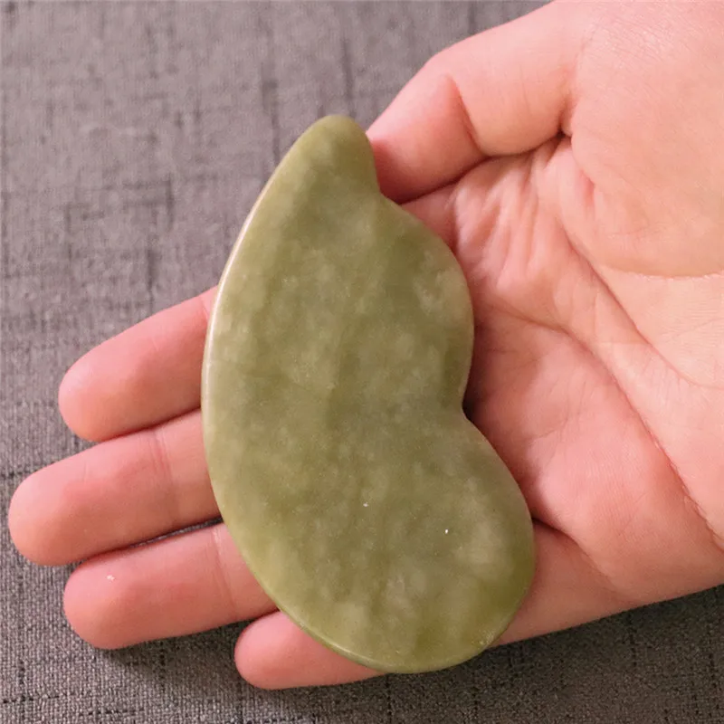 Натуральная Нефритовая доска гуаша для скребки глаз лица Gua Sha Спа Массаж Инструмент Здоровье Красота акупунктурные точки пластины массажер