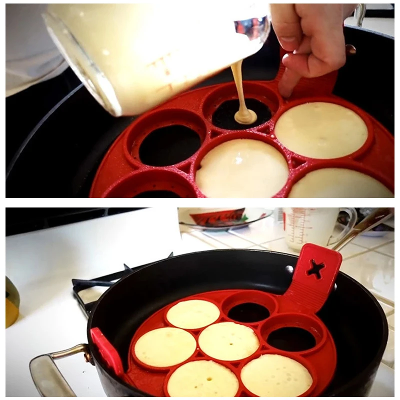1 шт. кухонная утварь с 4/7/10 отверстиями|pancake mold|gel gelgel clean |