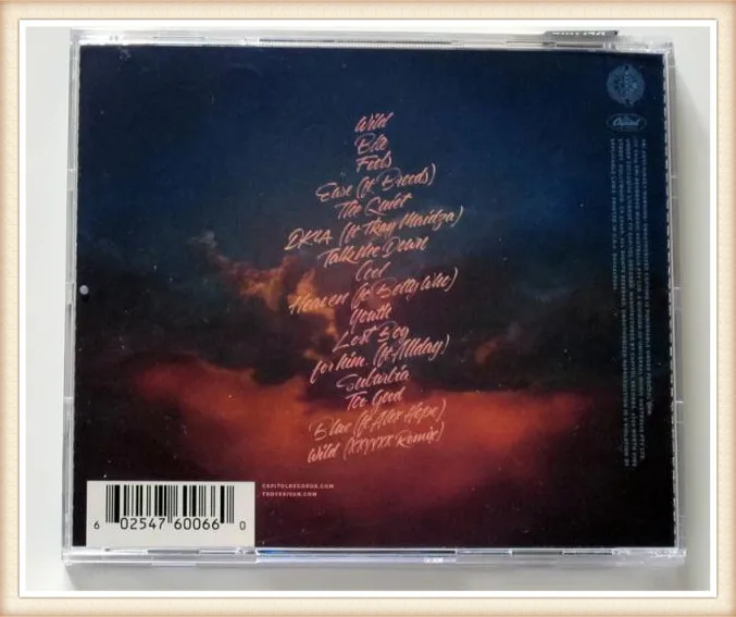 Troye sivan autographed оригинал подписанный с pen2016 голубой альбом соседства CD американская
