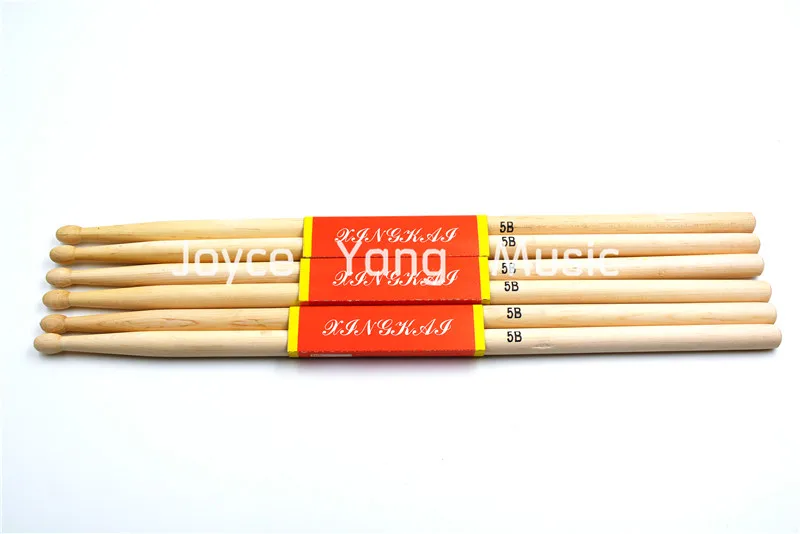 3 пары барабанных палочек Niko из кленового дерева с круглым наконечником