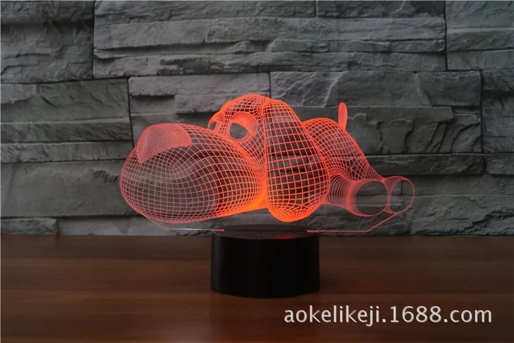 Новая собака 3D красочная сенсорная зарядка USB пульт дистанционного управления
