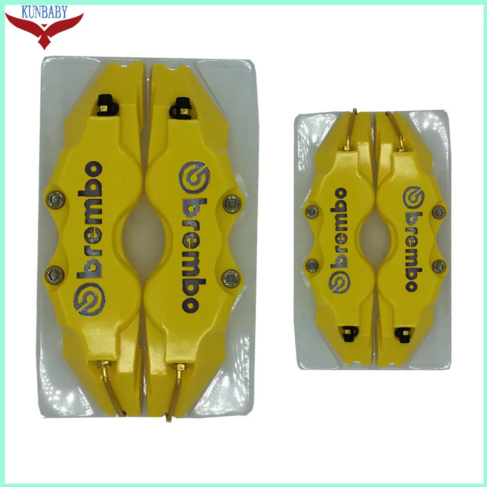 Kunbaby ABS пластик с хромированным Карбоновым Brembo логотип дисковый тормозной суппорт Чехлы Размер L/M/S модель 3 Автомобиль Стайлинг Новая мода