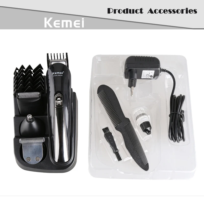 Electric clipper kemei hair barber trimmer electric shaver beard men shaving machine cutting nose | Бытовая техника
