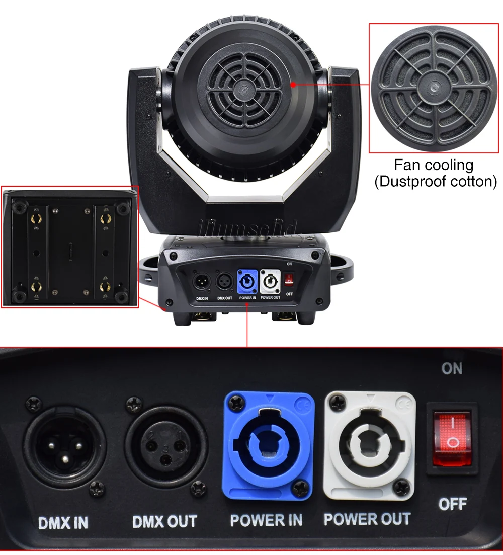 19x15 Вт RGBW 4N1 зум DMX512 светодиодная Двигающаяся головка, пригодна для мытья эффект профессиональное освещение 4 шт./лот