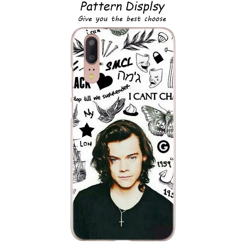 03 MLLSE One Direction в виде татуировки Harry Styles», Прозрачный чехол для huawei P30 P20 P10 P9 P8 Lite P30 P20 мини-видеокамера-регистратор с креплением к P Smart плюс - Цвет: 03