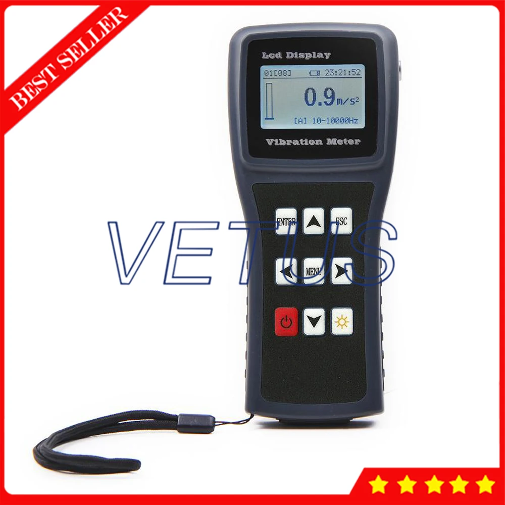 

YV100 Digital Vibrometer Vibration Meter Tester Gauge Acceleration velocity RMS Displacement Peak Measuring Instrument