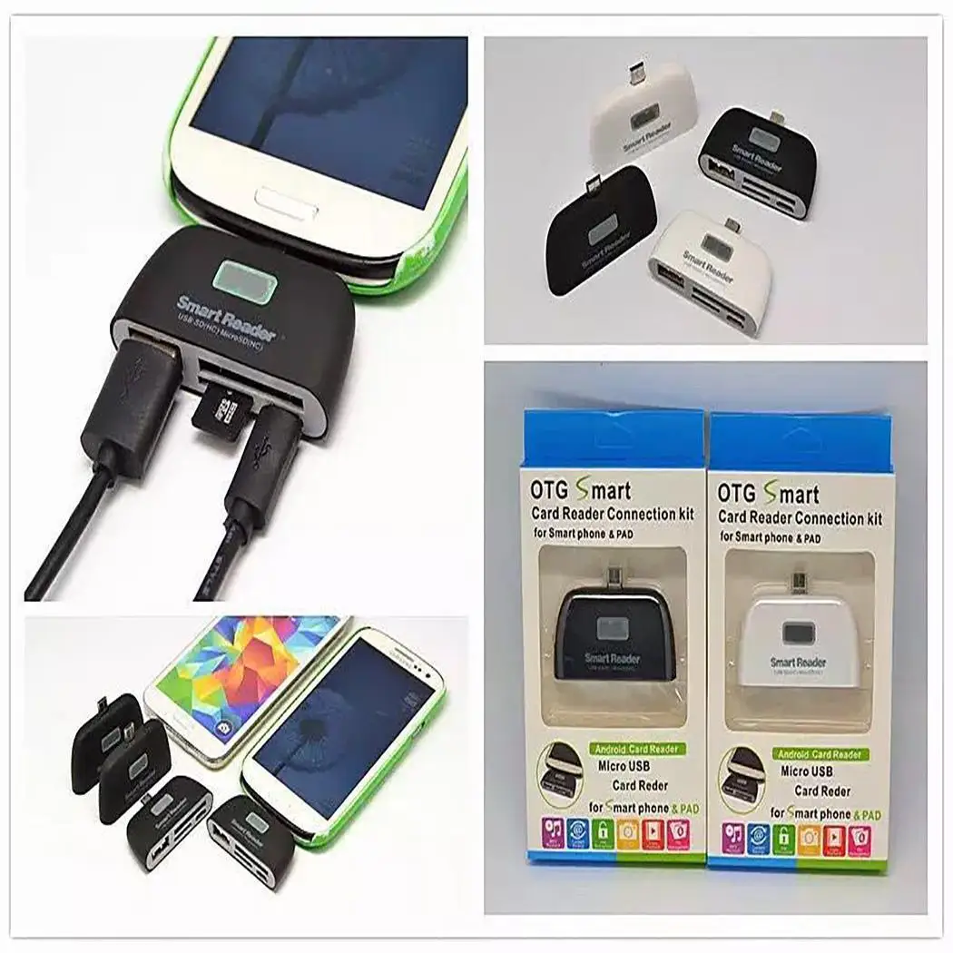 Микро USB кардридер OTG/TF/SD смарт ридер концентратор Разъем для Samsung Android мобильного