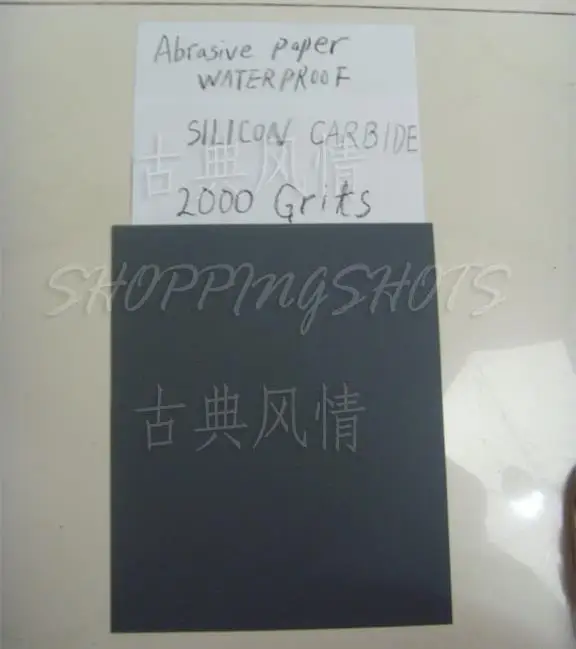 5) SANDPAPER 2000 grit electro coated silicon carbide sand paper Wet/Dry 9&quotX11&quot | Инструменты