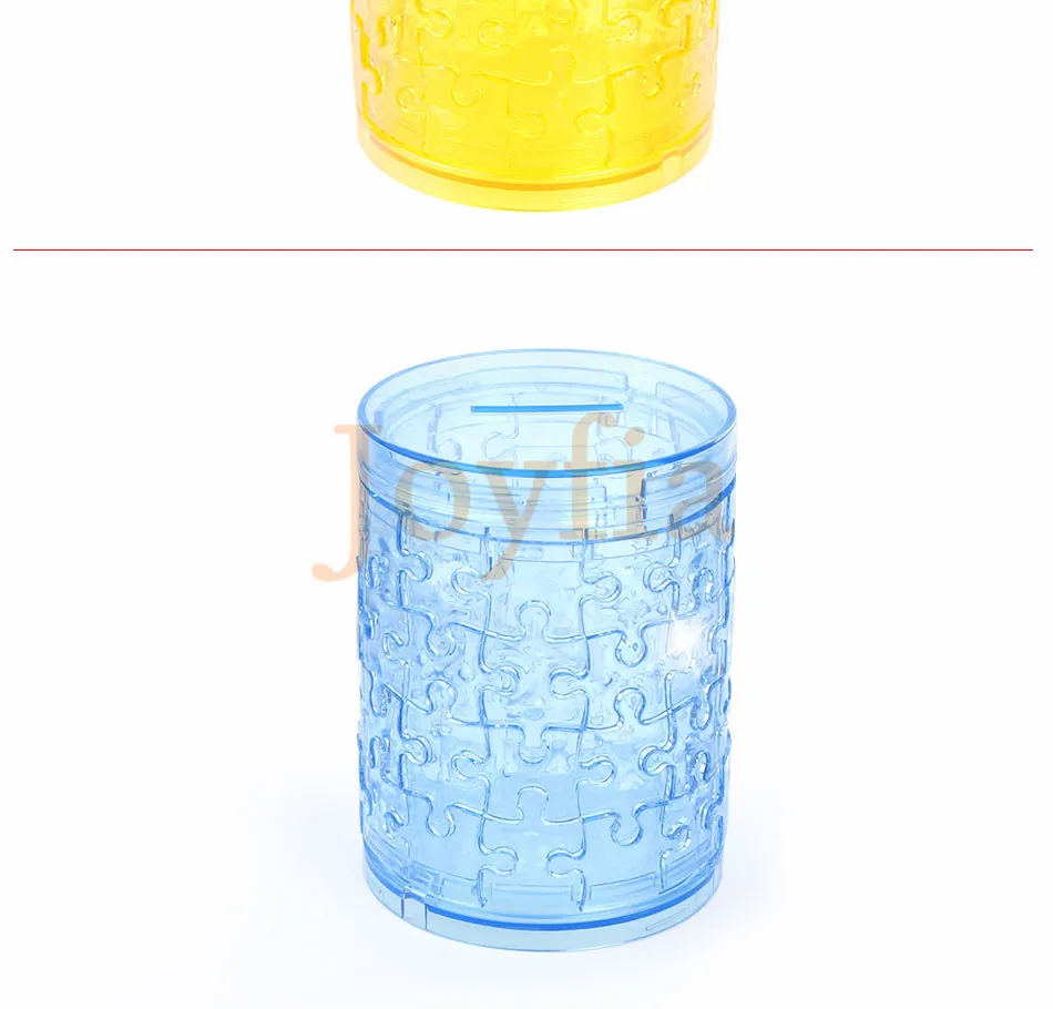 3D кристаллическая головоломка DIY сборка головоломка Милая копилка пенал ваза головоломка модель украшения игрушки для детей [