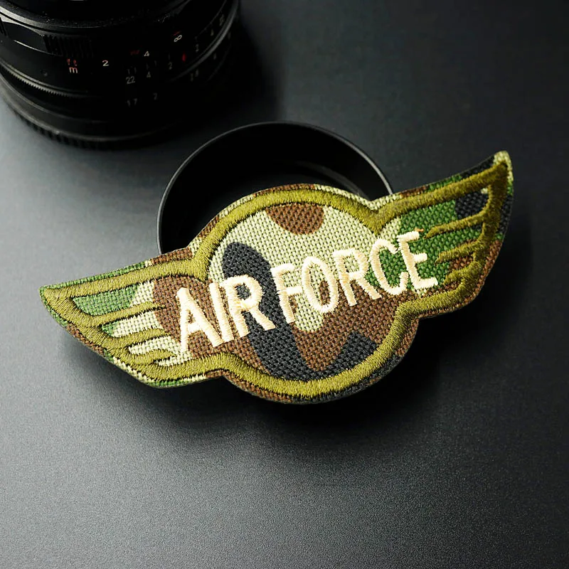 Нашивки с вышивкой AIR FORCE 4 8x10 5 см аппликация для шитья одежды аксессуаров|iron on|iron on