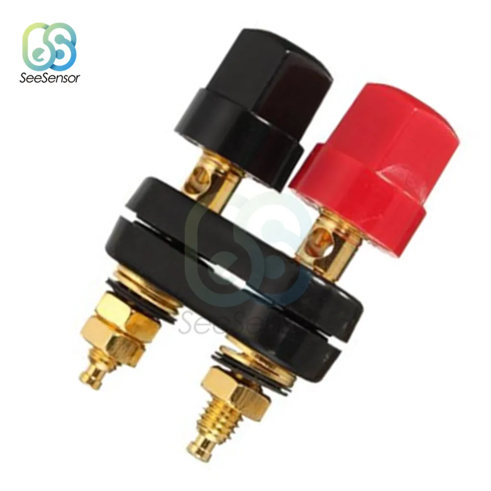 

4mm Banana Plug Connecter Gold Plate Binding Post in Wire Connectors Terminal