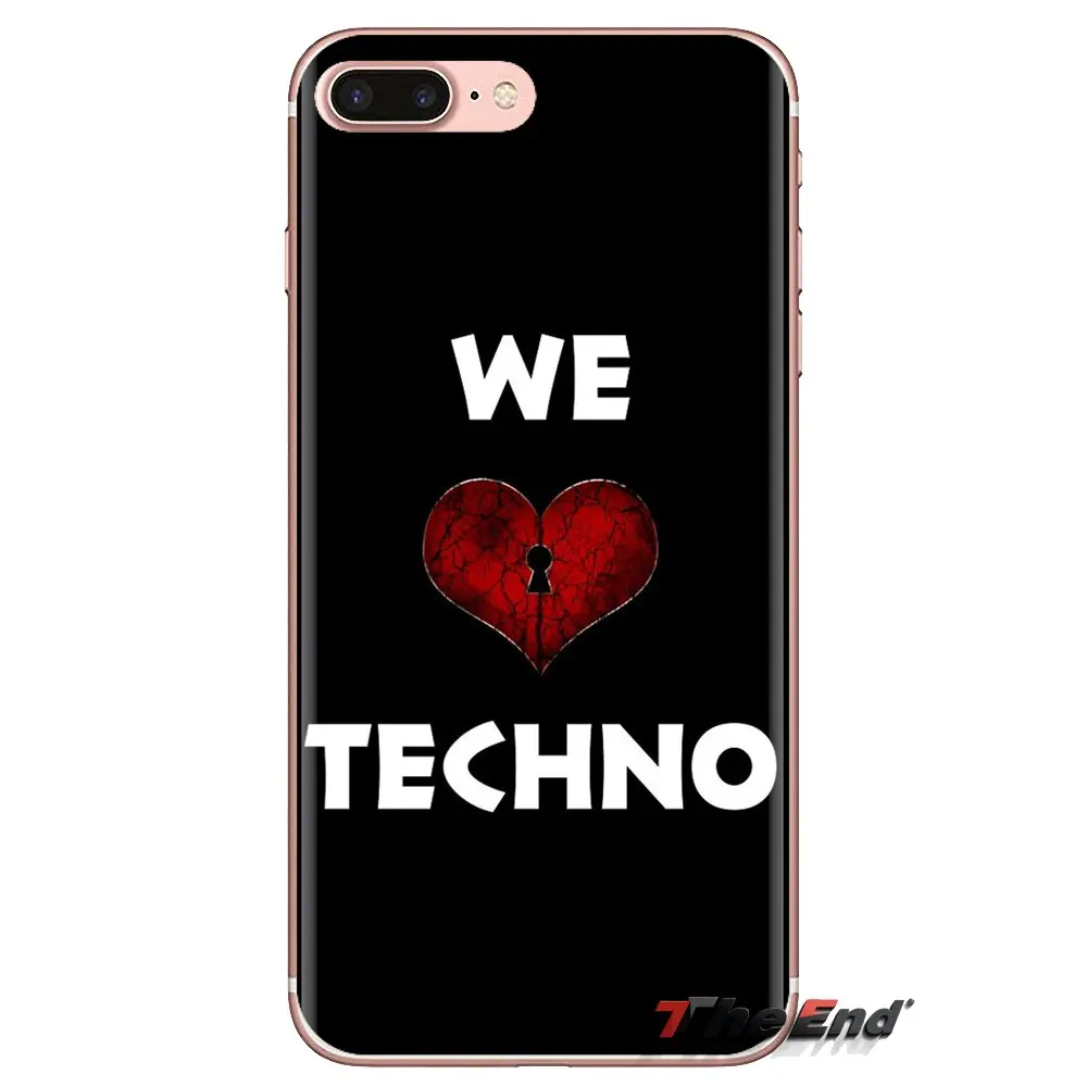 I Love Techno technology Music для LG G3 G4 Mini G5 G6 G7 Q6 Q7 Q8 Q9 V10 V20 V30 X Power 2 3 K10 K4 K8 2017 силиконовый чехол |
