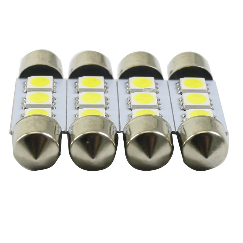 Светодиодное освещение фестонного типа для автомобиля светильник 3 SMD 5050 6000k