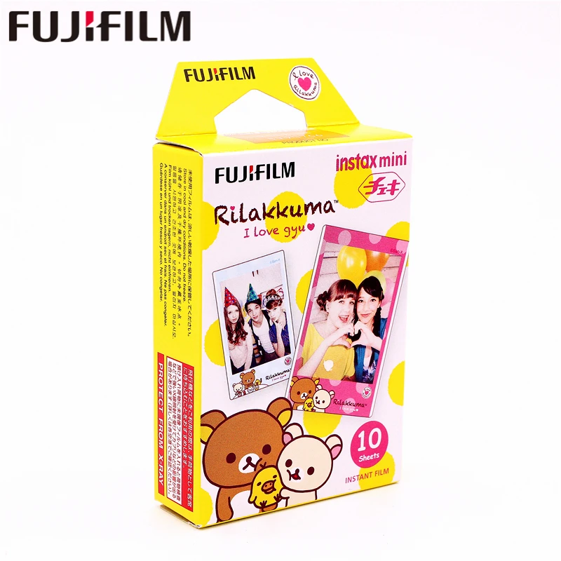 Оригинальная фотобумага Fujifilm 10 листов Instax Mini RILAKKUMA для мгновенной печати камеры 8