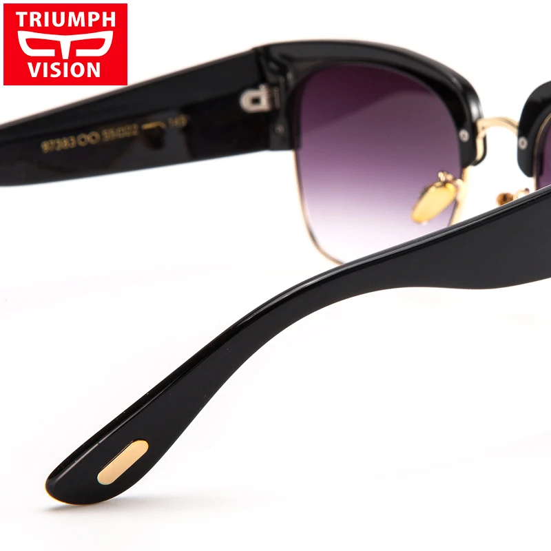 Женские Полуободковые очки TRIUMPH VISION трендовые Квадратные Солнцезащитные