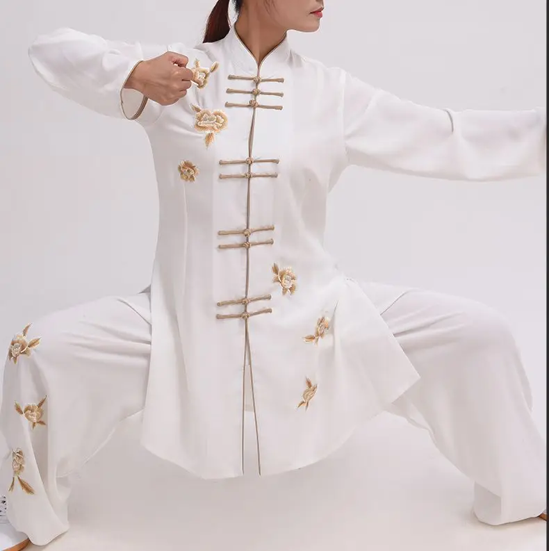 Костюмы для выступлений taijiquan зеленые/белые костюмы занятий боевыми искусствами