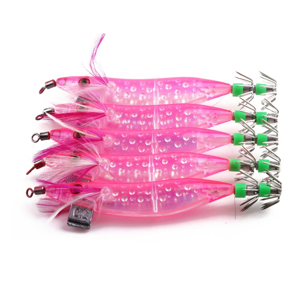 25 шт./лот 10 см 9 г приманка для рыбалки с креветками крючки ловли кальмаров