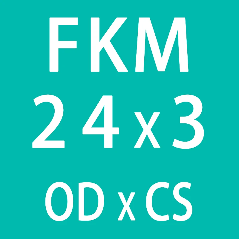 5 шт./лот резиновое кольцо зеленый FKM уплотнительное кольцо OD21/22/23/24/25/26/27/28/29/30*3 мм Толщина уплотнительное кольцо масло для уплотнения кольцо топлива прокладка шайба - Цвет: OD24mm