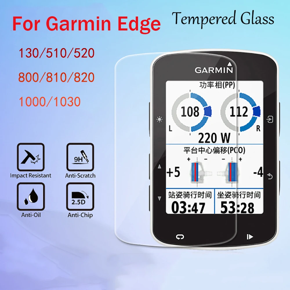 5 шт./партия защитная пленка из закаленного стекла для Garmin Edge 130/510/520/800/810/820/1000/1030