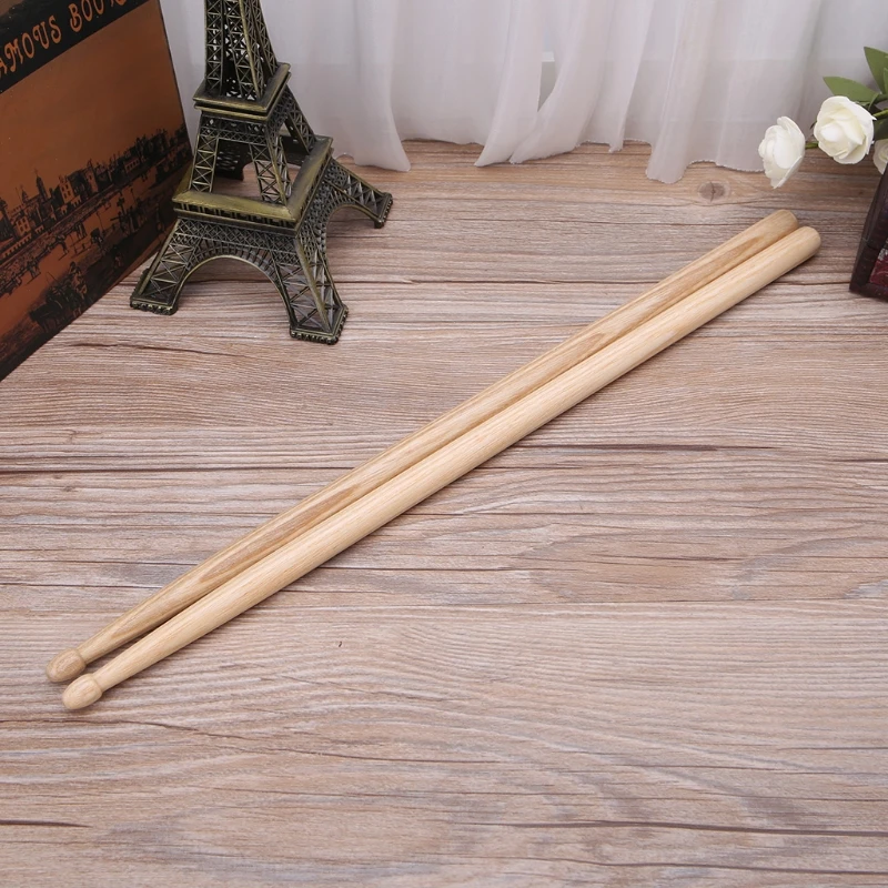 Деревянные барабанные палочки с гладкой поверхностью 2 шт. для начинающих