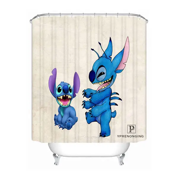 Shower Curtain Пользовательские Лило и Стич Водонепроницаемый душ Шторы Главная Ванна Ванная комната s крючки полиэфирной ткани Multi размеры#180421-Sina-06 - Цвет: Shower Curtain