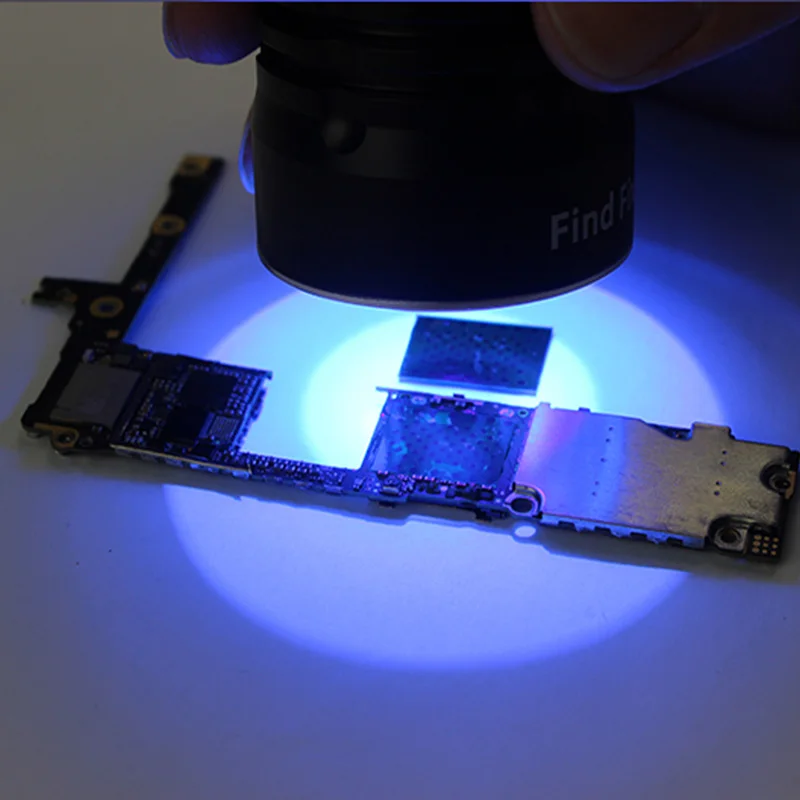 

WL USB 5V UV Glue Curing Lamp Aluminium Alloy LED Ultraviolet Green Oil Curing Purple Light for IP Circuit Board Repair