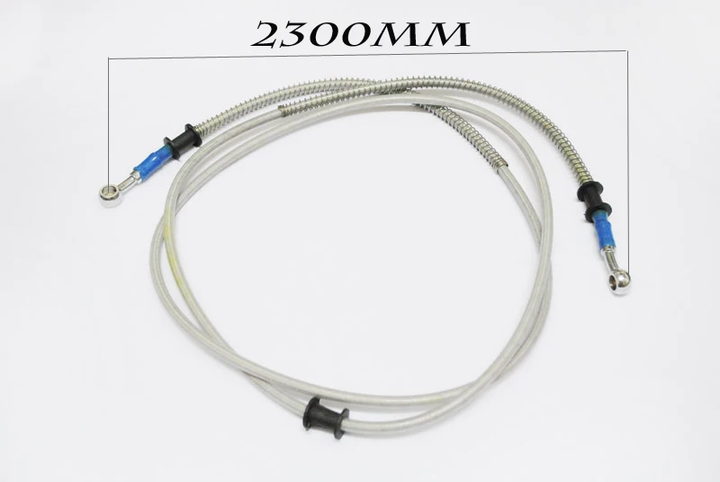 

Brand new 2300MM MOTORCYCLE MADE STAINLESS STEEL BRAKE LINES HOSES 10MM caliber Clutch modification Universal