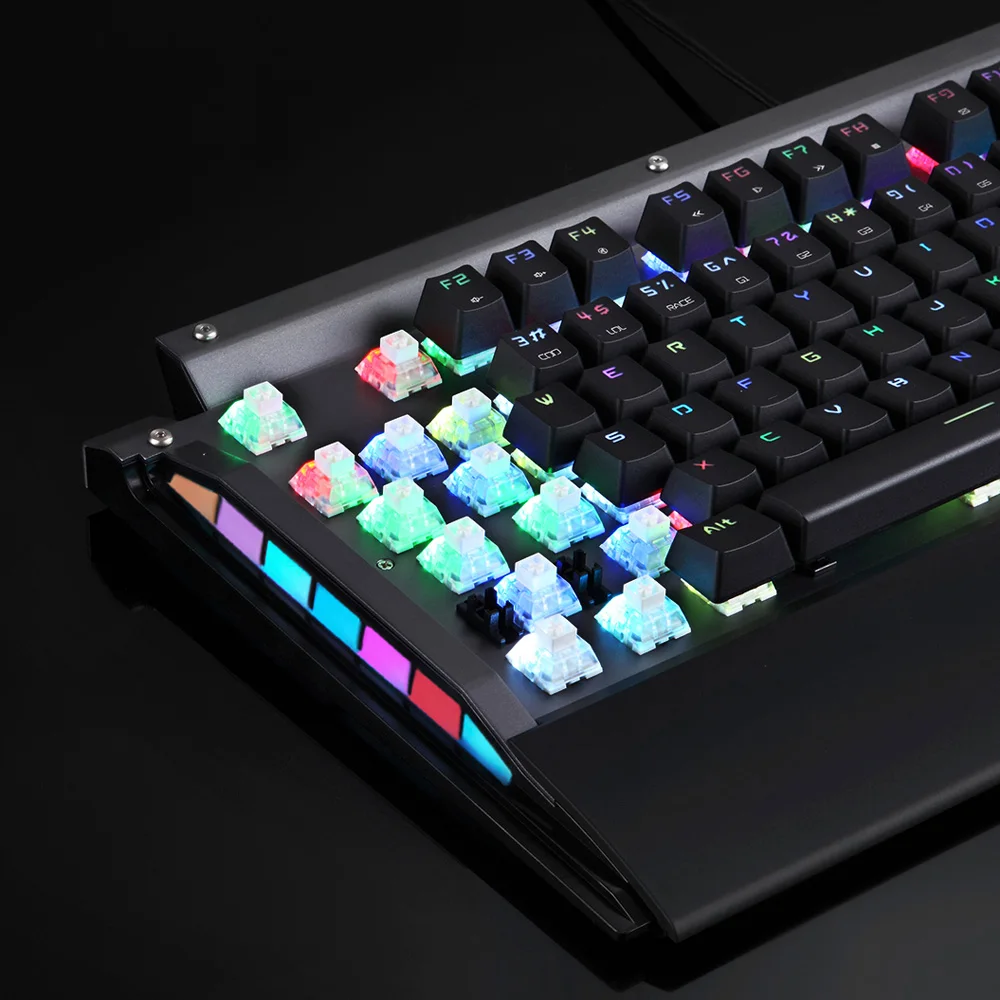 Motospeed CK98 RGB подсветкой механическая клавиатура для Pro Gamer 104 ключей игр kailh коробка
