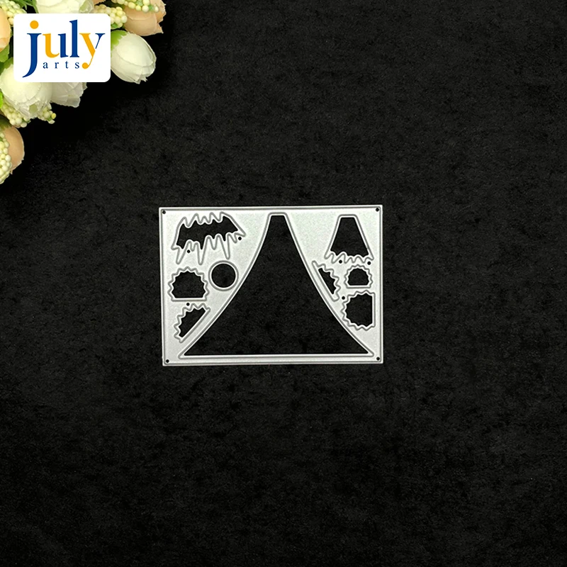 Пресс-формы Julyarts серебристый трафарет для тиснения сделай сам скрапбукинг