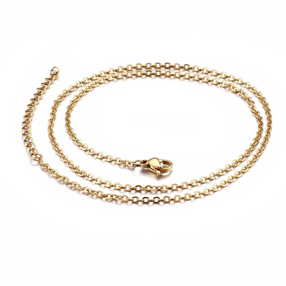 Модное ожерелье-цепочка для женщин и мужчин ожерелье из цветной нержавеющей