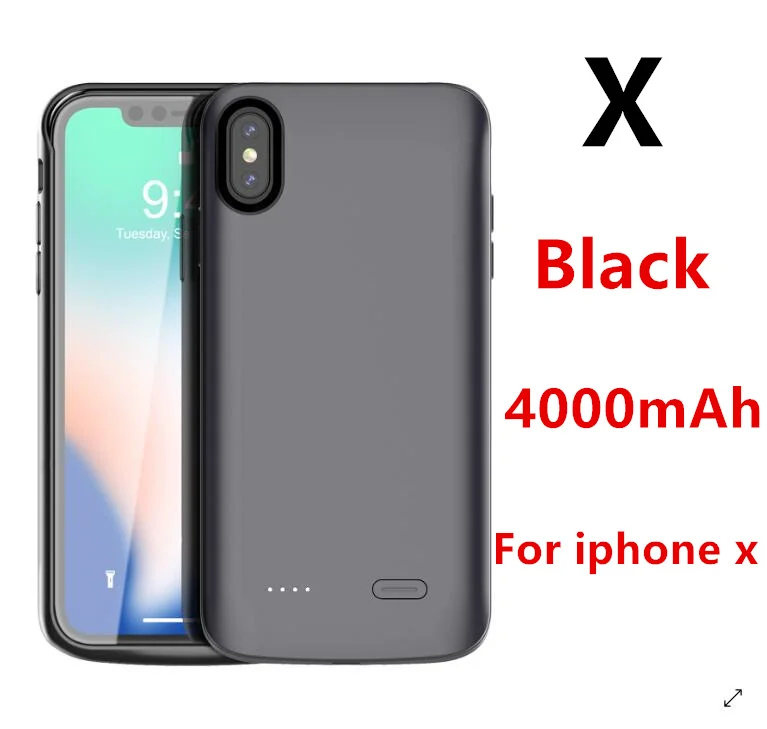 for iphone X XS Новейший Внешний чехол Gagaking для iphone X, XS, XSmax, XR, портативное зарядное устройство, чехол для apple X 6000 мАч, Ультратонкий внешний аккумулятор - Цвет: for iphone X XS