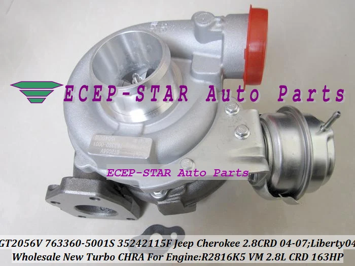 GT2056V 763360 757246 0001 35242112G Турбокомпрессор Для Jeep Cherokee CRD 2004 07 Liberty R2816K5 VM 2.8L 163HP|turbocharger