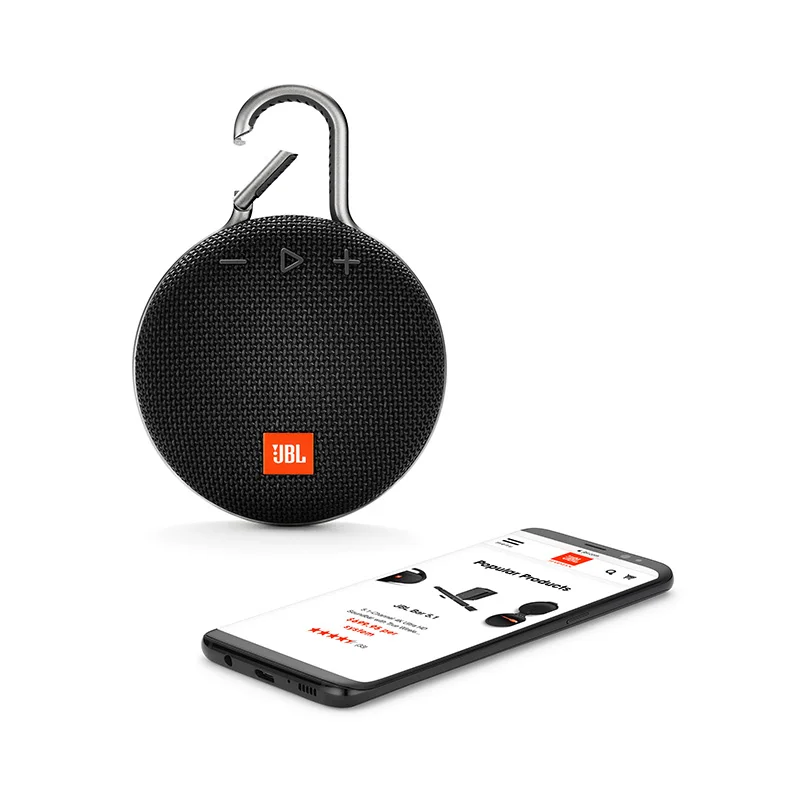JBL зажим 3 Водонепроницаемый Портативный Bluetooth аудио Колонка для использования