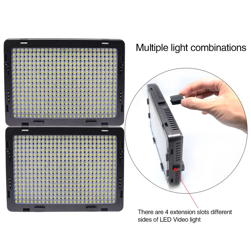 Светодиодный светильник Mcoplus LED-340A для видеокамеры DSLR видеосъемки люмен 1600LM с