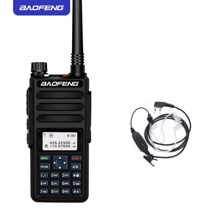 Красный Baofeng DM-1801 Dual Band Dual Time slot DMR цифровой/аналоговый 2Way радио 136-174/400-470 МГц 1024 Каналы Ham иди и болтай Walkie Talkie DMR - Цвет: Красный