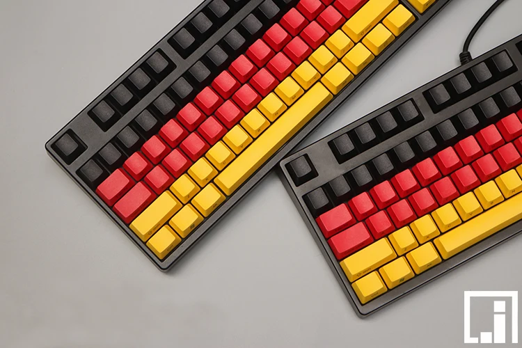 104 PBT колпачки для механической клавиатуры cherry mx OEM ключи красный желтый колпачок |