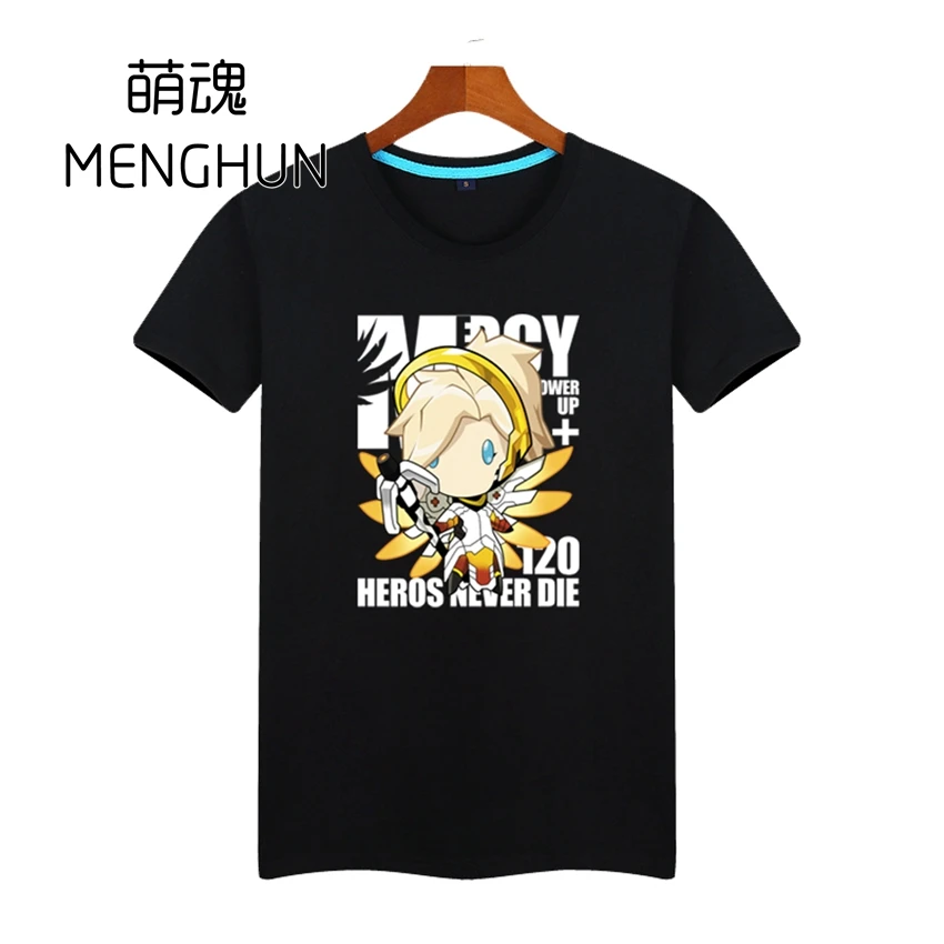 Футболка с героями мультфильмов персонажей из игры OW поклонники ow футболка