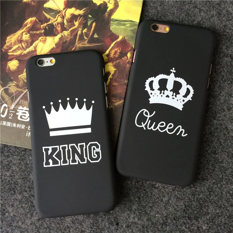 JIBAN письмо КОРОЛЬ queen пара телефонных чехлов для samsung Galaxy S8 S8plus S9 S9Plus крышка