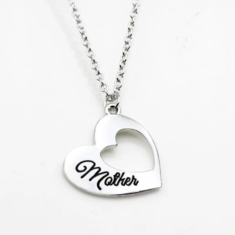 

10PCS Fashion Alloy Lettering mother Charm Inspirational Wish Necklace Jewelry For Mother Gift Jewelry