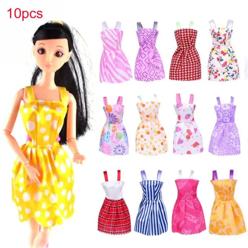 10 шт. сортирует ручной Вечеринка Одежда Мода платье для куклы подарок игрушки