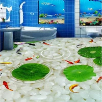 beibehang bathroom kitchen custom 3d floor mural wallpaper wear non slip waterproof thickened self adhesive pvc floor stickers