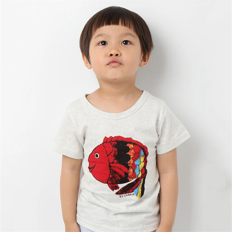 Новые детские футболки летние топы с коротким рукавом для мальчиков и девочек