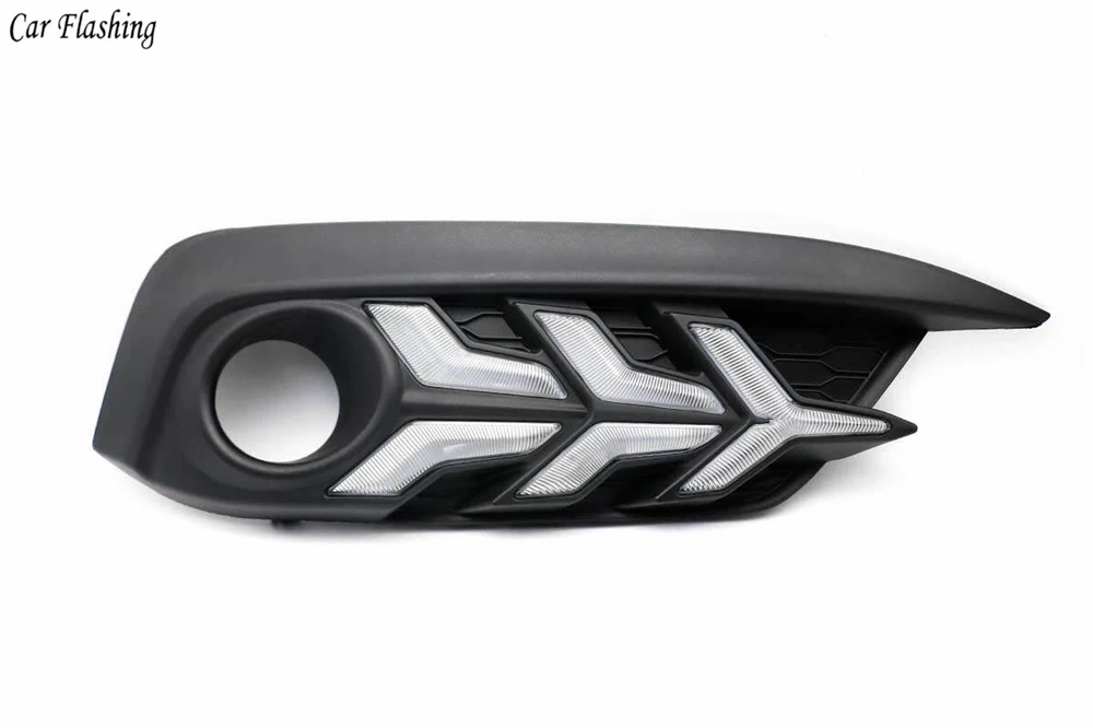 Автомобильный мигающий для Honda Civic 10th Автомобильный светодиодный DRL дневные ходовые огни Задний бампер тормозной фонарь противотуманная фара