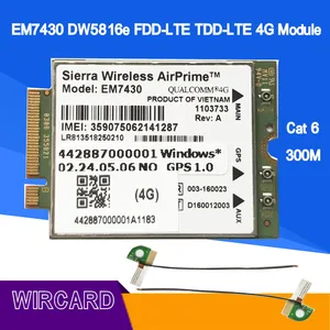 EM7430 GOBI6000 Cat6 300M 4G карта LTE для DELL 7280 7285 7290 7389 7390 7480 7490 E7470