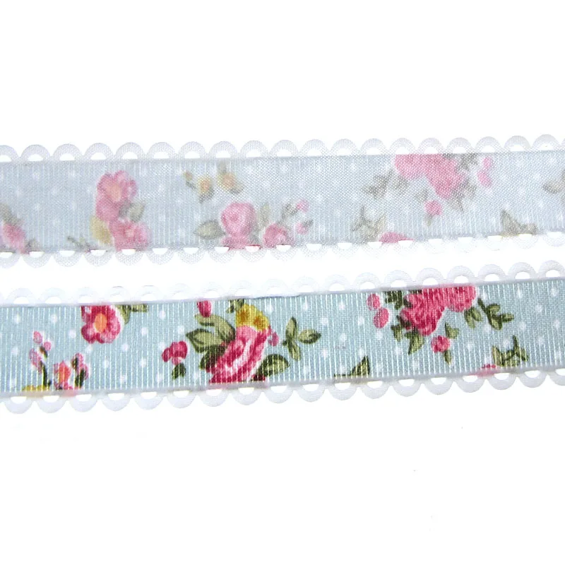Лента кружевная с цветочным принтом 20 ярдов 3/4 дюйма мм|ribbon for hair bows|ribbon lace fabricribbon