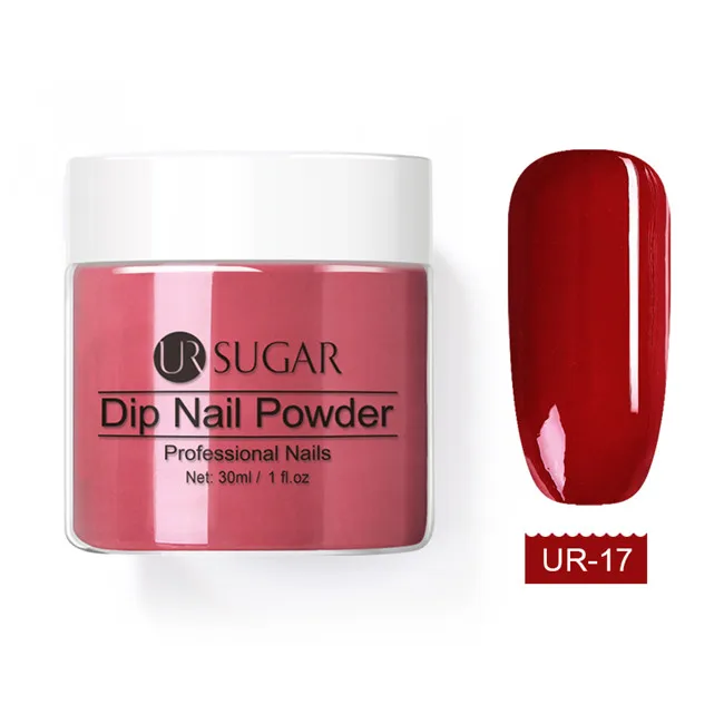 pattern 17 Ur Sugar погружение французский порошок ногтей блеск пигмент градиент ногтей натуральный 30 г цвет голографическое искусство ногтей украшения Dip блеск - Цвет: pattern 17
