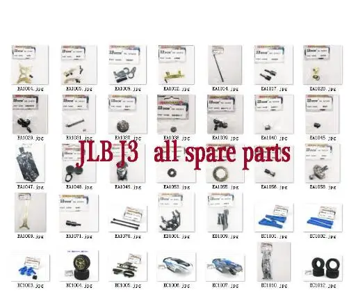 JLB гоночный Гепард J3 1/10 RC запчасти для автомобиля корпус шасси колеса шины качели